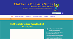 Desktop Screenshot of childrensfineartseries.org