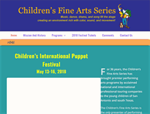 Tablet Screenshot of childrensfineartseries.org